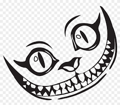 Alice in wonderland cheshire cat drawing and alice in wonderland cat drawing at paintingvalley. Temporary Cheshire Cat Grin Sticker Inspiration Draw Cheshire Cat Face Clipart 4985886 Pikpng