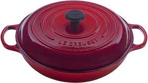 This item may be discontinued or not carried in your nearest store. Le Creuset Ls2532 3067 Signature Enameled Cast Iron Braiser 3 5 Quart