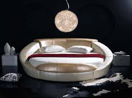 10% coupon applied at checkout. This Circular Bed Frame Has Raised Edges So It Almost Looks Like The Worlds Best Armchair Round Beds Bed Design Leather Bed