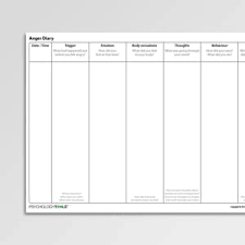 anger management cbt worksheets psychology tools