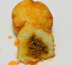 Rellenos De Papa Or Stuffed Potato Balls Boricua Recipes Stuffed Potato Balls Mexican Food Recipes