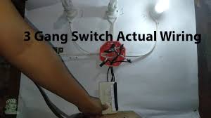 It is also possible to install or fit a variation on the theme by combining dimmer and throw switches on the same plate. 3 Gang Switch Wiring Actual Tagalog Youtube