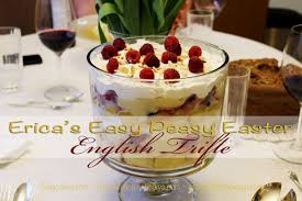 Spoon half of the jelly into the bases of 6 tall serving glasses. Erica S Easy Peasy Easter English Trifle Erica Blogs