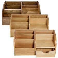 This desktop organizer with 7 compartments to help keep your desk uncluttered. Office Butler Desk Organizer Classic Wood By Naturehome Naturehome