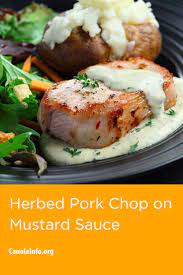 Herbed Pork Chops On Mustard Sauce Recipe Healthy Pork Recipes Healthy Pork Chop Recipes Healthy Pork