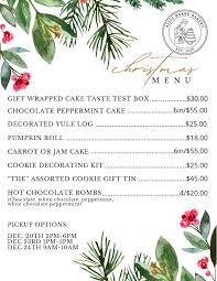 SURPRISE! The Christmas menu is now open and pre-orders are being accepted!  I have several pickup date options, and several more items available not  listed