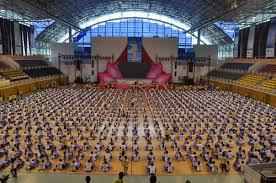 A jigsaw puzzle is a tiling puzzle that requires the assembly of often oddly shaped interlocking and mosaiced pieces. Vietnam Puts Together The World S Largest Jigsaw Puzzle Guinness World Records