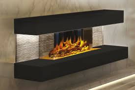 2 & 3 sided electric fireplaces. Electric Modern Evonicfires Compton 44 Inch Black Wall Mount 3 Sided Electric Firepalce Compton 2 Compt 44 Blk Electric Fireplaces Depot