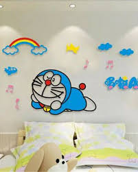 Desain interior kamar tidur anak perempuan ukuran kecil sederhana minimalis fitrah cemerlang , pemilihan bednya sederhana saja, begitu. 5 Rekomendasi Dekorasi Kamar Doraemon Sederhana Untuk Anak Anak Popmama Com