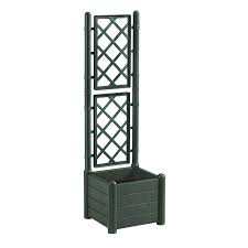 Portavasi da interno ikea vasi in resina esterno idee di. Fioriera Italia Con Spalliera Stefanplast In Polipropilene Colore Verde H 142 Cm L 43 X P 43 Cm Leroy Merlin
