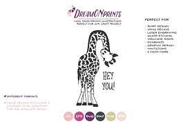 Download Giraffe Svg Cut File Funny Giraffe Illustration Free Design Of The Week Design Bundles