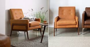 Nord Charme Tan Chair In 2020 Mid Century Modern Lounge Chairs White Leather Chair Modern Lounge Chairs