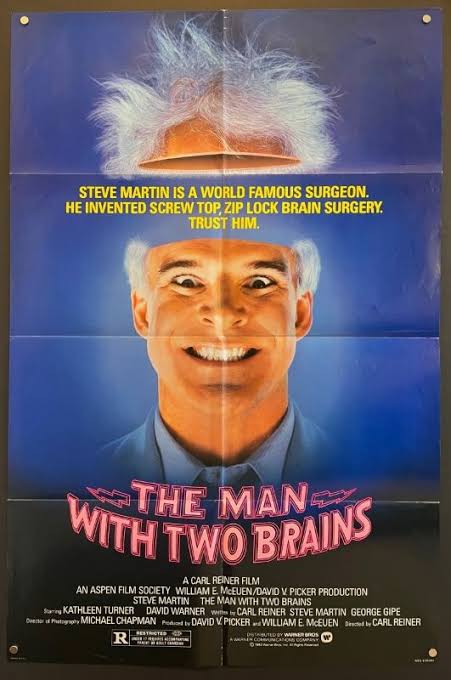 The Man With Two Brains (1983) – Original One Sheet Movie Poster -  Hollywood Movie Posters