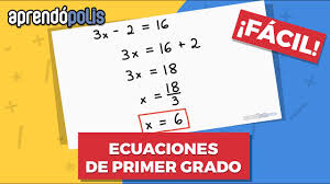 En esta sección tendrás a tu alcance fichas de aritmética, álgebra y geometría para estudiantes de segundo de secundaria, cada ficha de trabajo se podrá descargar en pdf y word totalmente gratis, por lo que te recomendamos la descarga de todos estos materiales. Ecuaciones De Primer Grado Facil Youtube