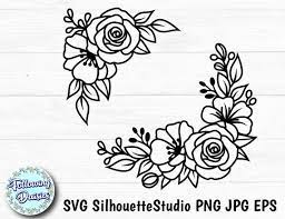 Free Free 210 Silhouette Flower Border Svg SVG PNG EPS DXF File