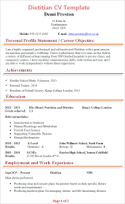 New 2 page sample resume formats for freshers in ms word format added for the year 2021. Dietitian Cv Template Tips And Download Cv Plaza