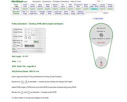 Pulley Rpm Calculator You Know For When Youre Building