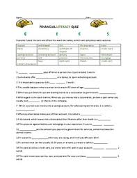 This finance trivia question is smart enough to use in any online exam or test to p[ick the best candidate on finance with basic knowledge. Financial Literacy Quiz 25 Questions W Answer Key 2 Financial Bonus Quotes