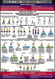 Warm Up Cool Down Exercise Chart For Only 36 21 Cool Down