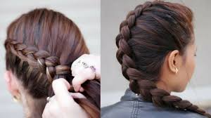 The french braid, pulled loose so it stands out combined with a low bun is a great style to have in your beauty routine. French Braided Hairstyle Steps Easy New Hair Style Hair Styles And Fashions Youtube