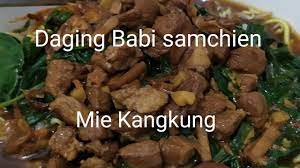 262 resep mie kangkung jakarta ala rumahan yang mudah dan enak dari komunitas memasak terbesar dunia! Mie Kangkung Daging Samchien Babi Youtube