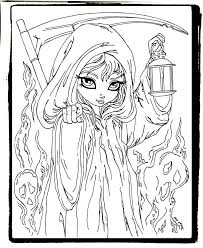 Color this picture of grim reaper's hooded black cloack coloring page with the colors of your choice. How To Make A Grim Reaper Coloring Pages Men Haircuts