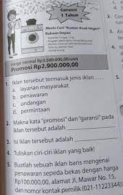 Sekarang ini banyak perusahaan yang memasang iklan sehubungan dengan kebutuhan kendaraan untuk keperluan karyawan, maka kami membutuhkan 5 buah grand max dan 8 buah sepeda. Buatlah Iklan Baris Mengenai Penawaran Sepeda Bekas Masnurul