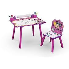 Kids Art Desk Minnie Mouse Table Chair Set Activity Toddler Furniture Children Toddler Art Table Art Desk Art Table
