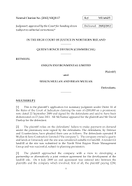 O62r6 o14 does not specify the mode to serve notice of summary judgment when a specific rule does not specify a mode of service then service for that particular document, the mode of service will be governed by general rule. Https Www Judiciaryni Uk Sites Judiciary Files Decisions Oxigen 20environmental 20ltd 20v 20mullan 20 28shaun 29 20and 20mullan 20 28brian 29 Pdf