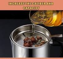 Amazon.com: Grease container for kitchen 2 in 1 oil strainer ...