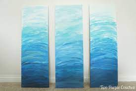 Buy signature design by ashley blue ombre wall art at walmart.com Diy Ombre Art Ombre Art Ombre Canvas Painting Ombre Painting Canvases