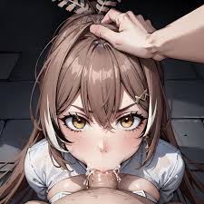 Nanashi Mumei fellatio oral creampie - Rule 34 AI Art