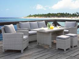 Salon de jardin resine tressee ronde. Salon Jardin Olinda Resine Tressee Beige 7 Places Table Salon De Jardin Vente Unique Iziva Com Table Salon De Jardin Mobilier Terrasse Table Basse Jardin