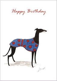 Greyhound Whippet Dog Birthday Card 3689 Dianne Heap Dog Birthday Card Happy Birthday Dog Whippet Dog