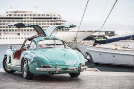 This Mercedes 300sl Gullwing Is A Cyan Coloured Bird Of Paradise Mercedes 300sl Mercedes Benz Classic Mercedes Benz 300