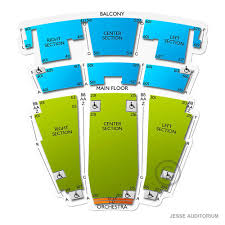 Jesse Auditorium 2019 Seating Chart