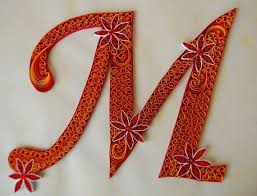 Letter m template, printed on paper or cardstock (get yours here: This Item Is Unavailable Etsy Quilling Patterns Paper Quilling Designs Quilling Letters