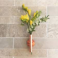 Home wall artificial flower decoration. Home Wall Art Hanging Decoration Artificial Flower Arrangement Metal Holder Vase Pot Rose Gold Alexnld Com
