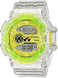 All our watches come with outstanding water resistant technology and are built to withstand extreme. G Shock Herren Armbanduhr G Shock Analog Digital Einheitsgrosse Transparent Gelb Amazon De Uhren