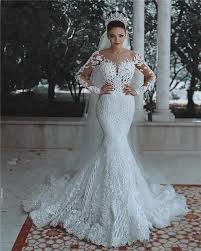 Unfollow mermaid style wedding dresses to stop getting updates on your ebay feed. White Long Sleeves Lace Beaded Wedding Dresses Mermaid Bridal Dresses Everisa