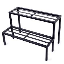 Get free shipping on qualified outdoor plant stands or buy online pick up in store today in the outdoors department. Sharpex Plant Stand Outdoor Metal 2 Tier Stands For Multiple Plants Ladder Potted Indoor Shelf Holder Rack Black Metal Storage Rack Shelf Flower Pot Stand Black Amazon In Garden Outdoors