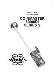 Metal detector in great shape, functional, these detectors are sought after. Whites Coinmaster 6000 Di Series 2 Operator Instructions Manual Pdf Download Manualslib