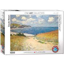 Part of the british artists collection. Eurographics 6000 1499 Strandweg Zwischen Weizenfeldern Von Claude Monet