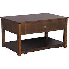 Signature design by ashley marion rectangular end table dark brown, 30.50w x 25.75d x10.00h. Marion Lift Top Cocktail Table T477 9 Ashley Furniture Afw Com