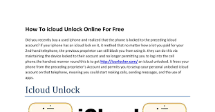 Checkm8 is, without a doubt, one of the best iphone icloud unlock software. Icloud Unlock Pdf Docdroid