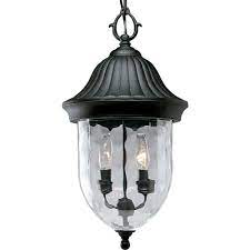 Progress Lighting Coventry Collection 2 Light Outdoor Fieldstone Hanging Lantern P5529 87 The Home Depot Outdoor Hanging Lanterns Lantern Pendant Lighting Outdoor Pendant Lighting