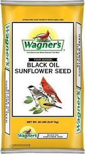 Wagner S Four Season 100 Black Oil Sunflower Seed Wild Bird Food 20 Lb Bag Chewy Com Black Oil Sunflower Seeds Black Oil Wild Bird Food