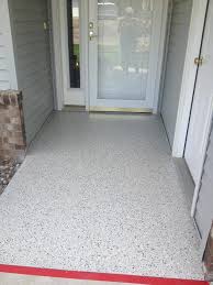 Sidewalk With Polyaspartic Chip System And 30 Grit Anti Slip Added Floor Coating Flooring Concrete