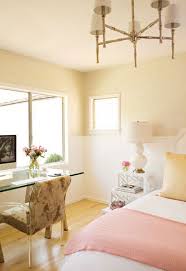 Bedrooms Yellow Walls Polished Nickel Faux Bamboo Chandelier White Headboard Yellow Bedroom Walls Yellow Bedroom Yellow Walls