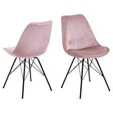 eetkamerstoel bonn 2 stuks velvet oud roze in 2020 eetkamerstoelen stoelen meubel ideeen